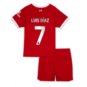 Liverpool Luis Diaz #7 Heimtrikot 2023-24 Kurzarm (+ kurze hosen)